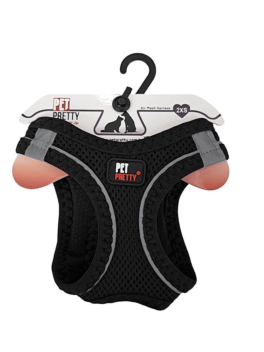 PETPRETTY GÖĞÜS TASMA 2XS SİYAH