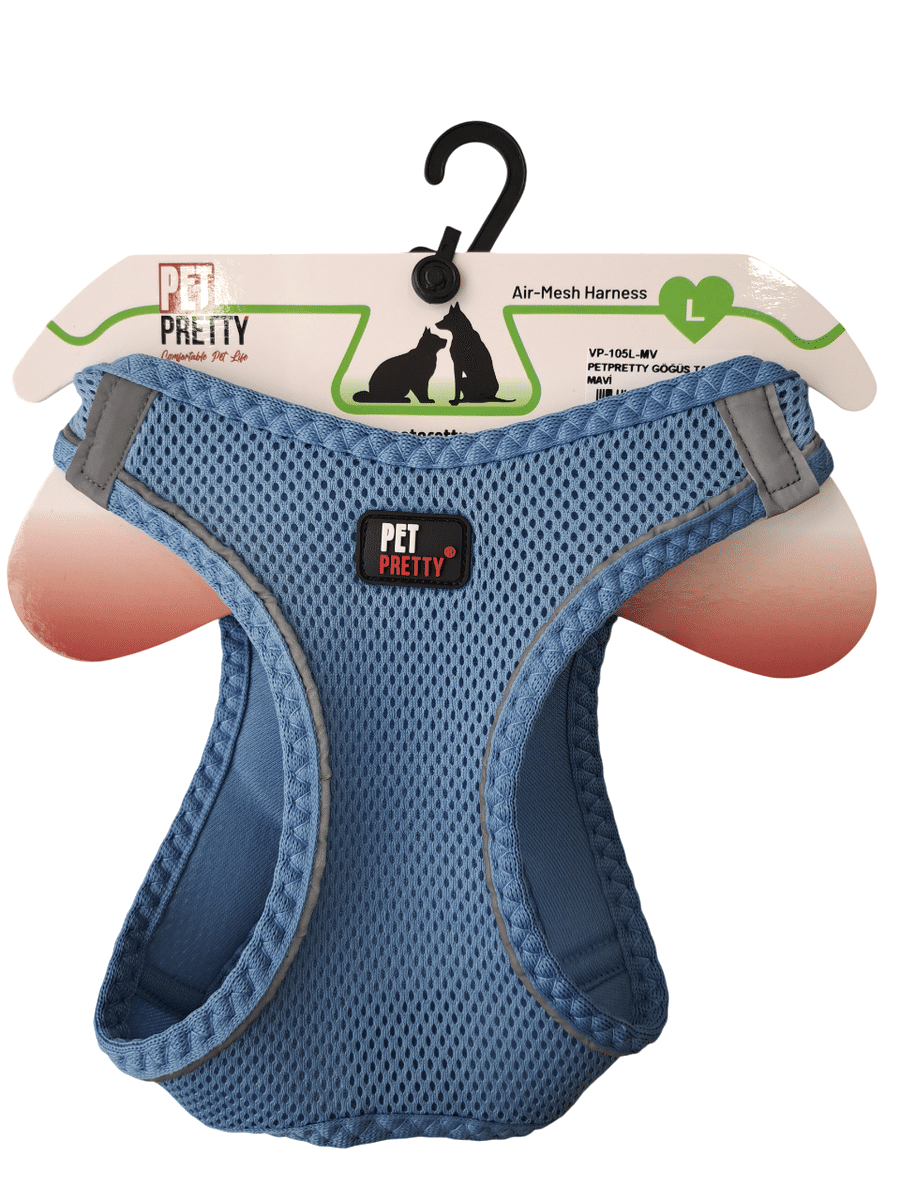  - PETPRETTY GÖĞÜS TASMA L MAVİ
