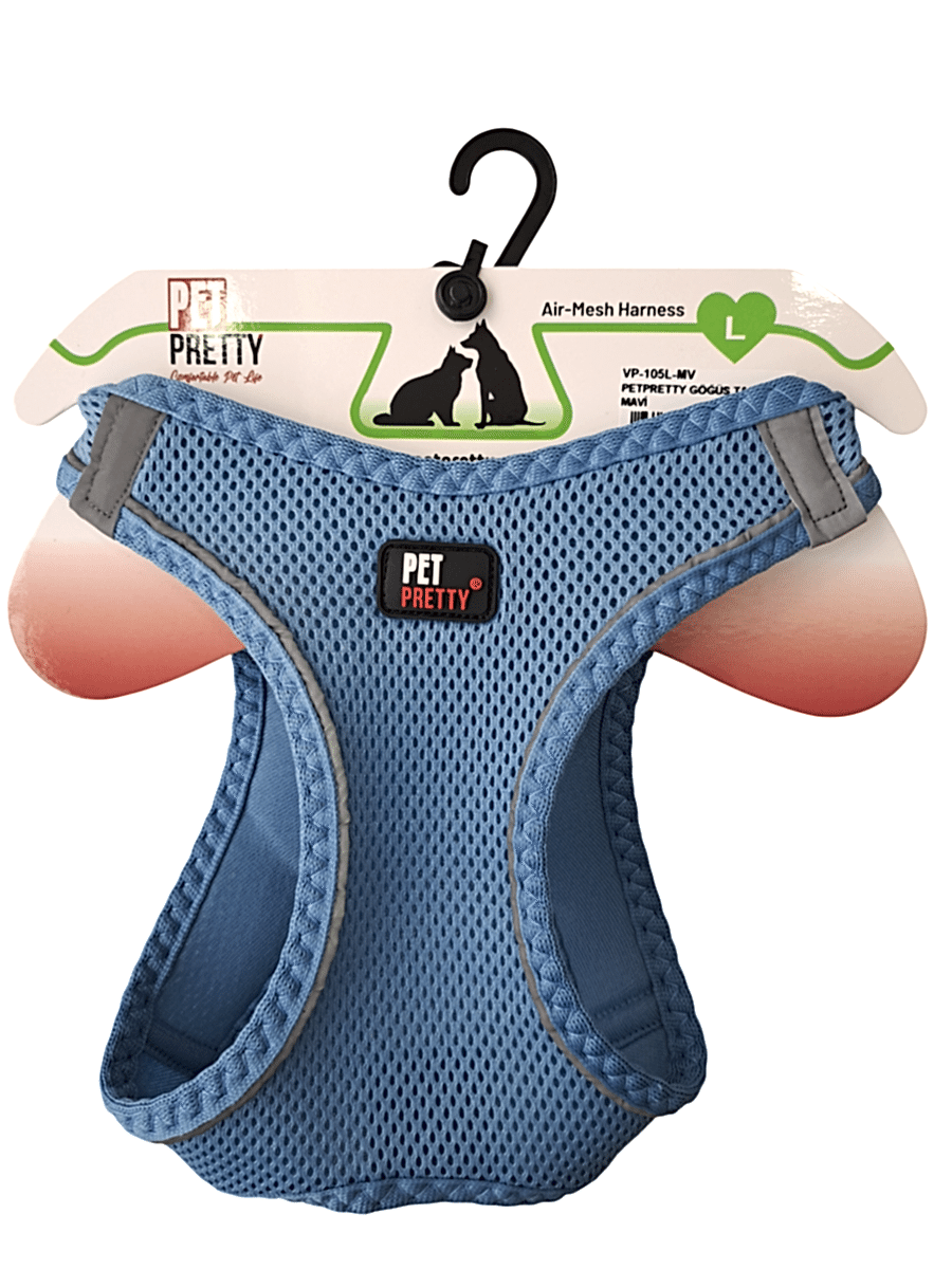 PETPRETTY GÖĞÜS TASMA L MAVİ