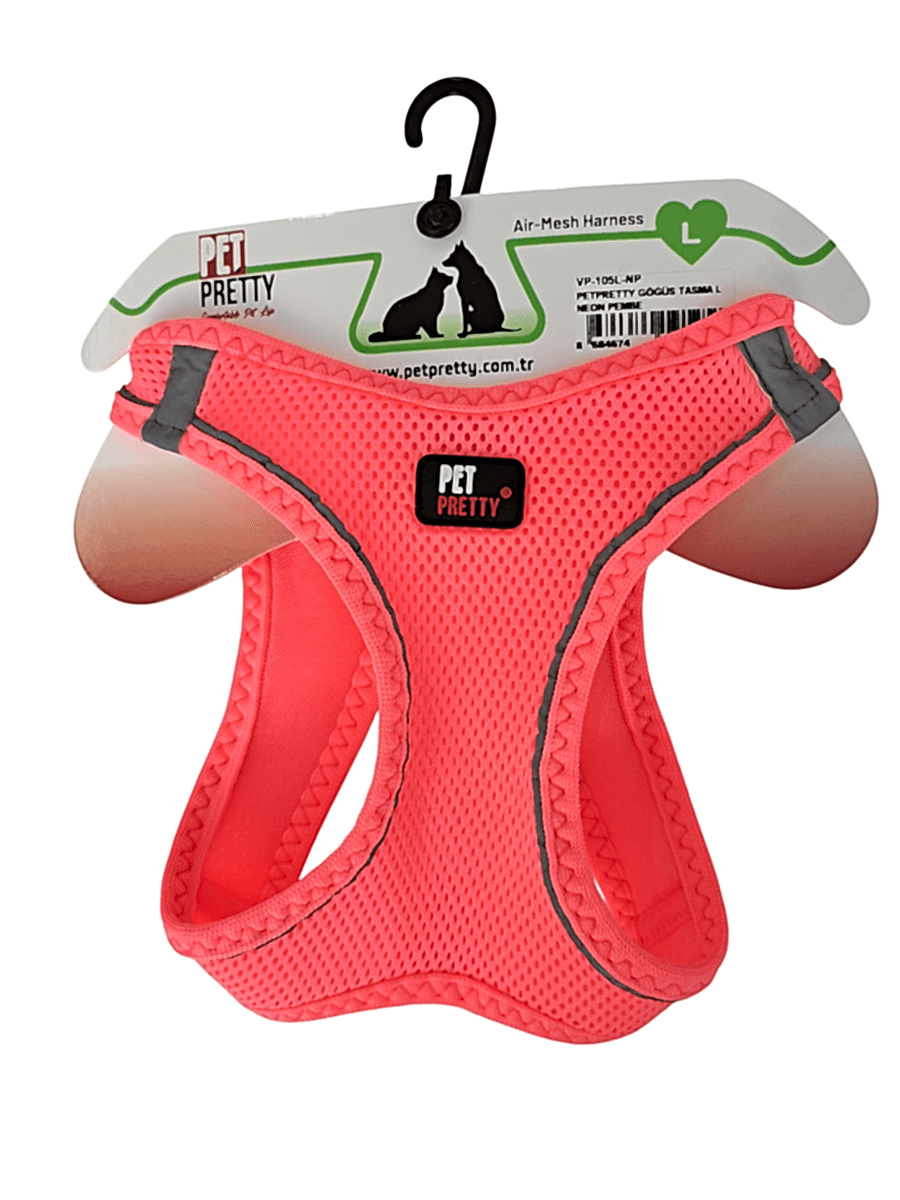  - PETPRETTY GÖĞÜS TASMA L NEON PEMBE
