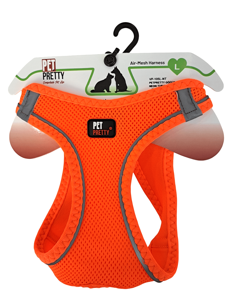 PETPRETTY GÖĞÜS TASMA L NEON TURUNCU
