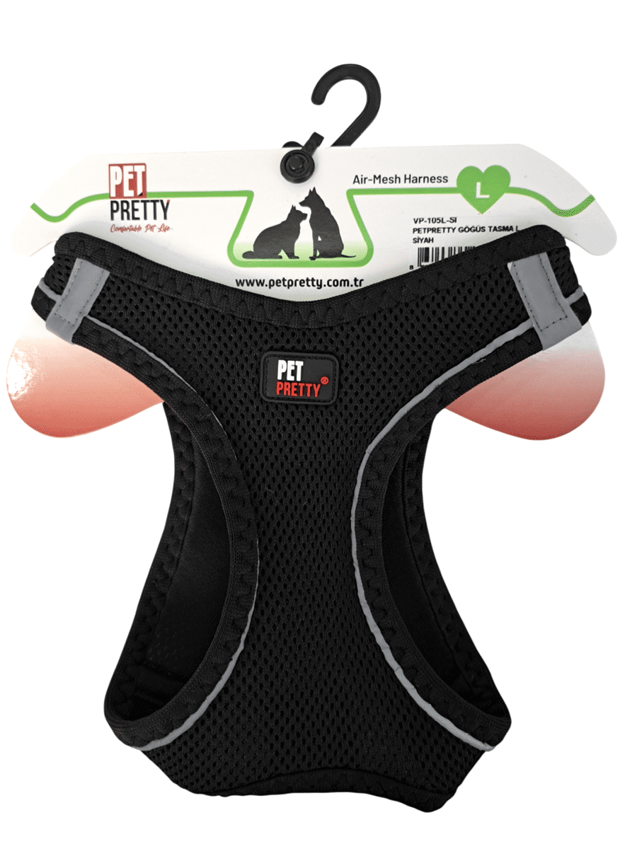 PETPRETTY GÖĞÜS TASMA L SİYAH