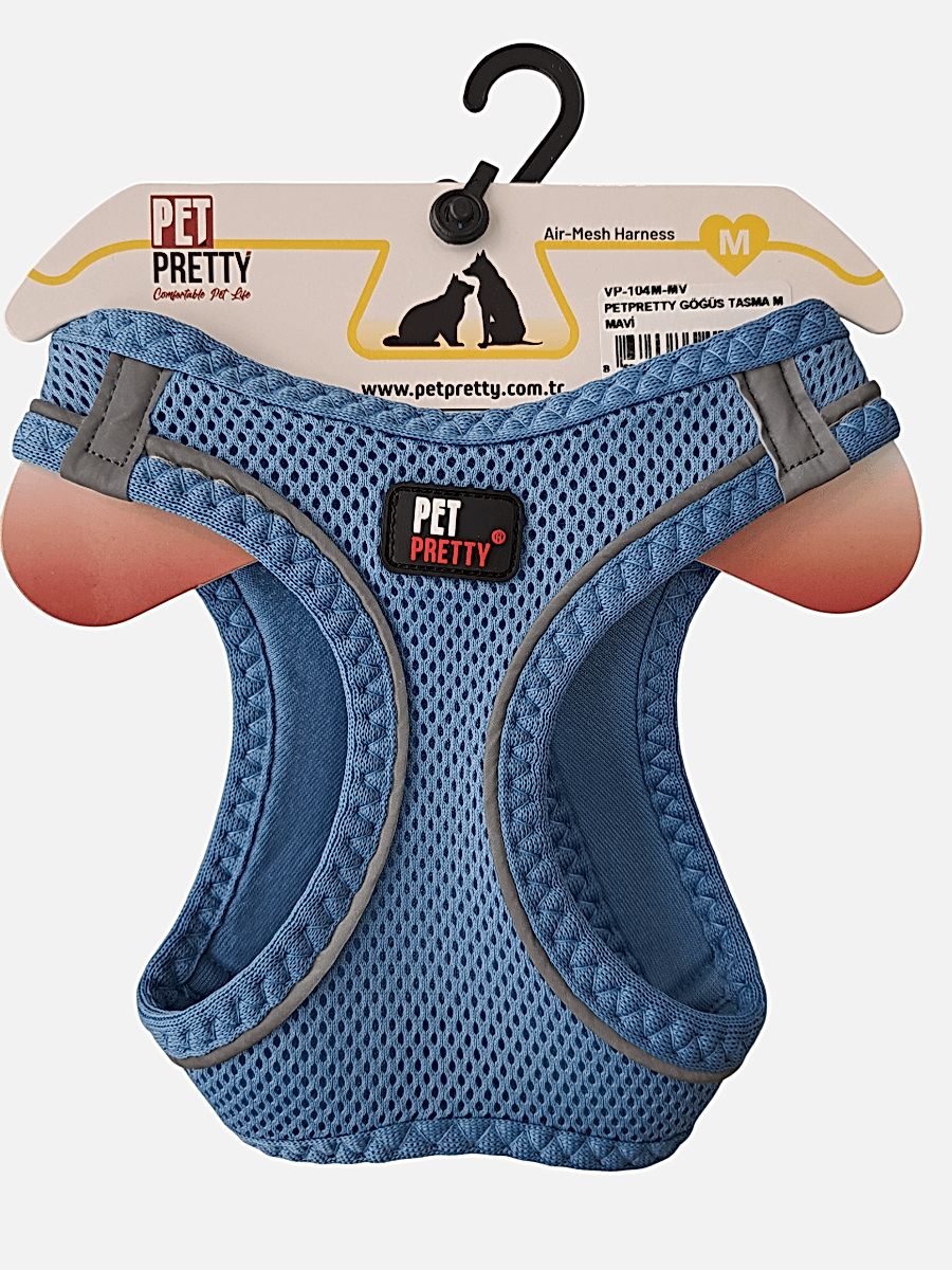 PETPRETTY GÖĞÜS TASMA M MAVİ