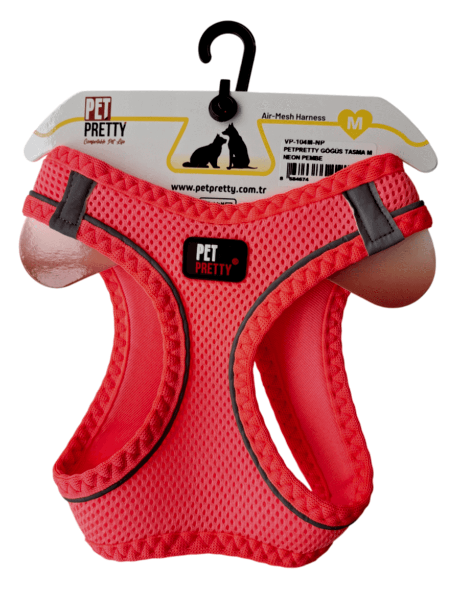  - PETPRETTY GÖĞÜS TASMA M NEON PEMBE