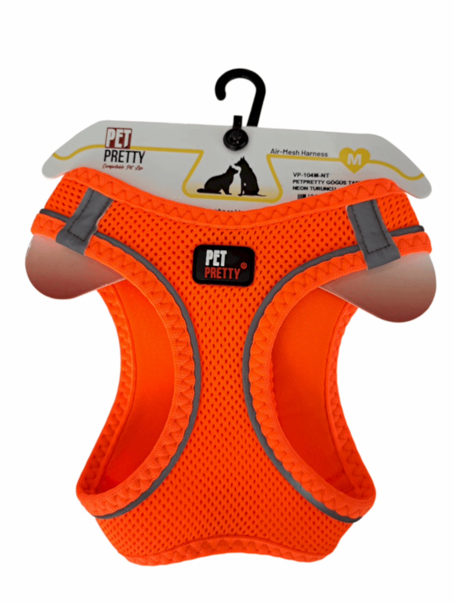 PETPRETTY GÖĞÜS TASMA M NEON TURUNCU