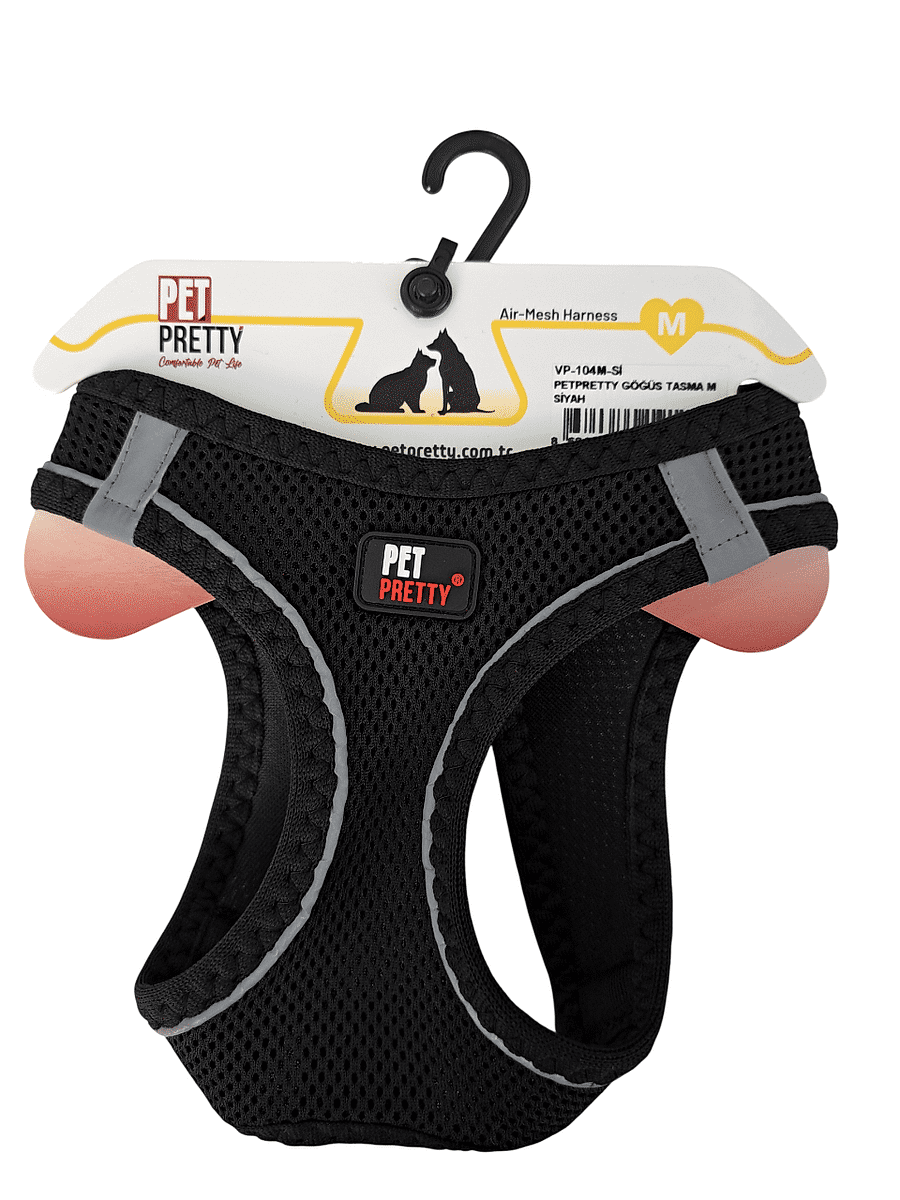 PETPRETTY GÖĞÜS TASMA M SİYAH