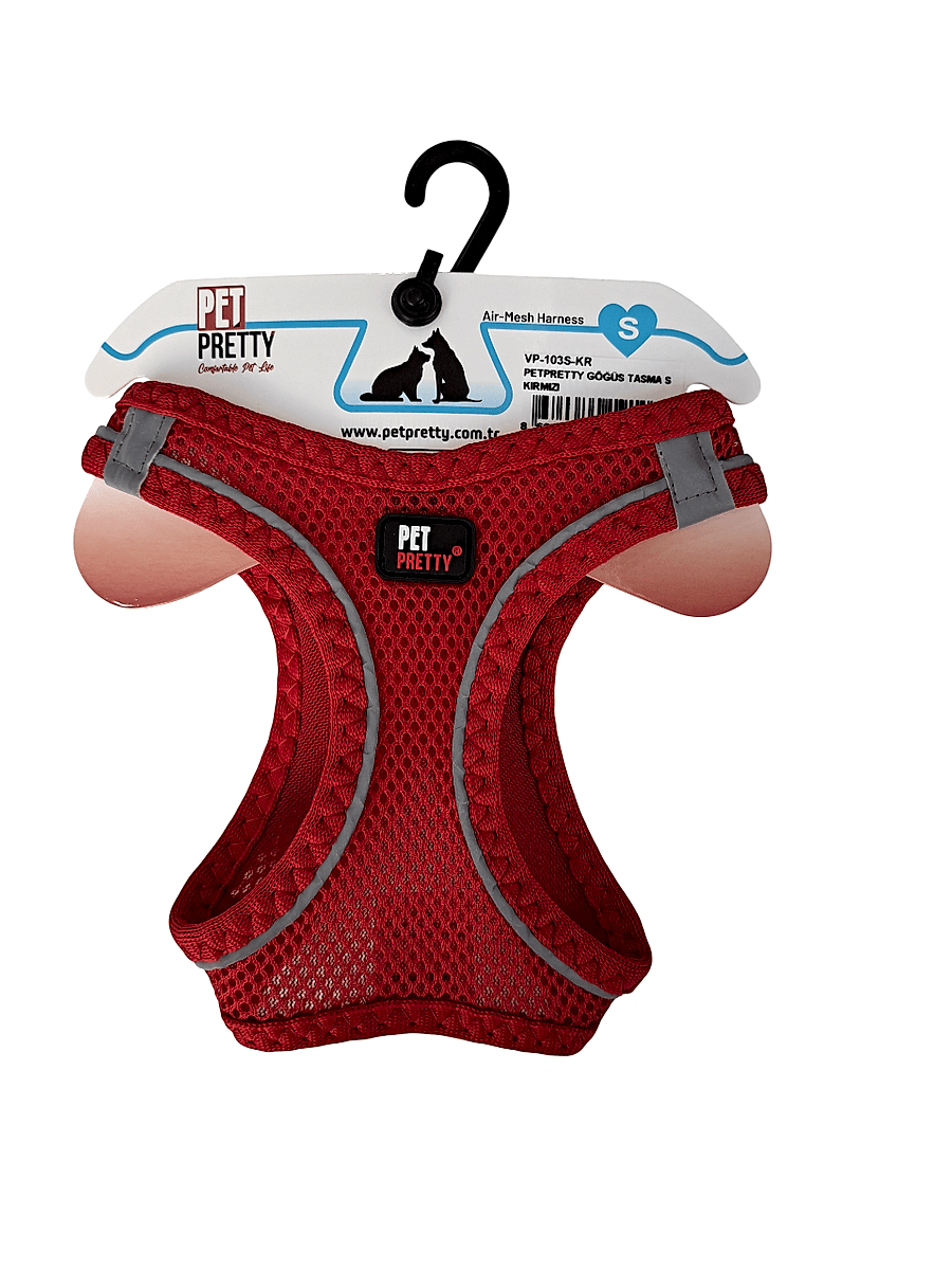  - PETPRETTY GÖĞÜS TASMA S KIRMIZI 