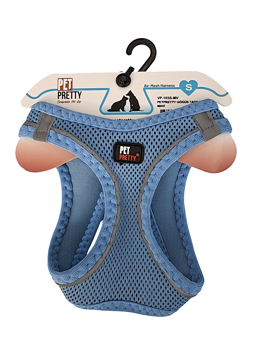 PETPRETTY GÖĞÜS TASMA S MAVİ 