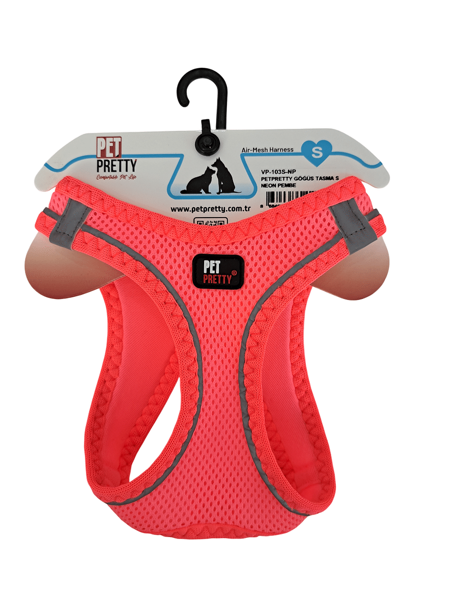  - PETPRETTY GÖĞÜS TASMA S NEON PEMBE 