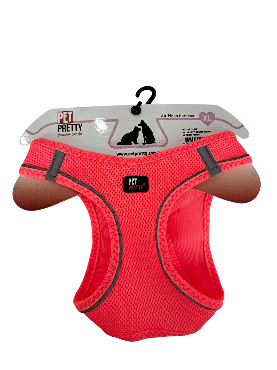 PETPRETTY GÖĞÜS TASMA XL NEON PEMBE