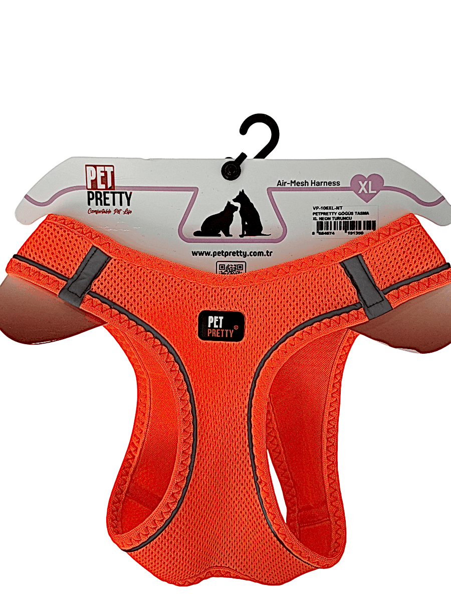 PETPRETTY GÖĞÜS TASMA XL NEON TURUNCU