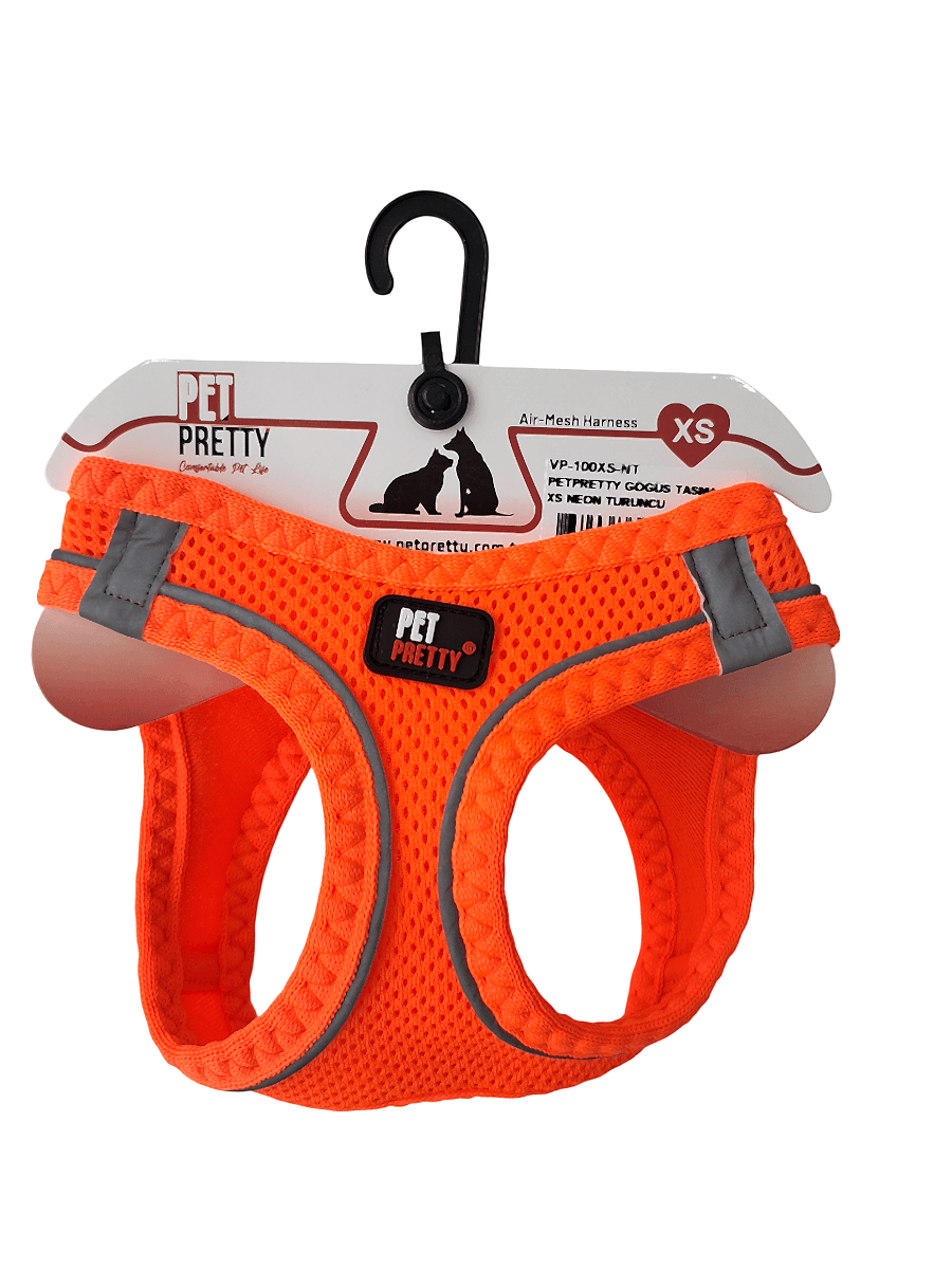  - PETPRETTY GÖĞÜS TASMA XS NEON TURUNCU