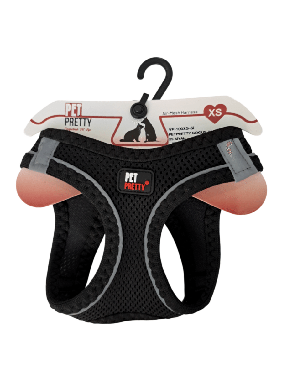  - PETPRETTY GÖĞÜS TASMA XS SİYAH