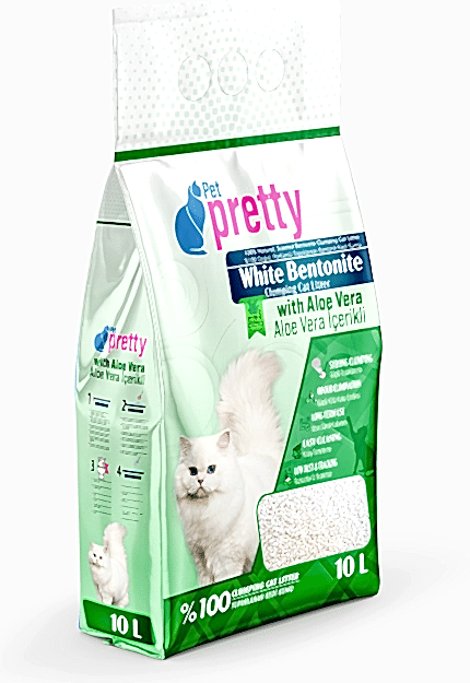  - PETPRETTY KEDİ KUMU ALOEVERA İNCE 10 LT