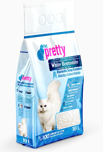  - PETPRETTY KEDİ KUMU MARSEİLLE SABUNLU İNCE 10 LT