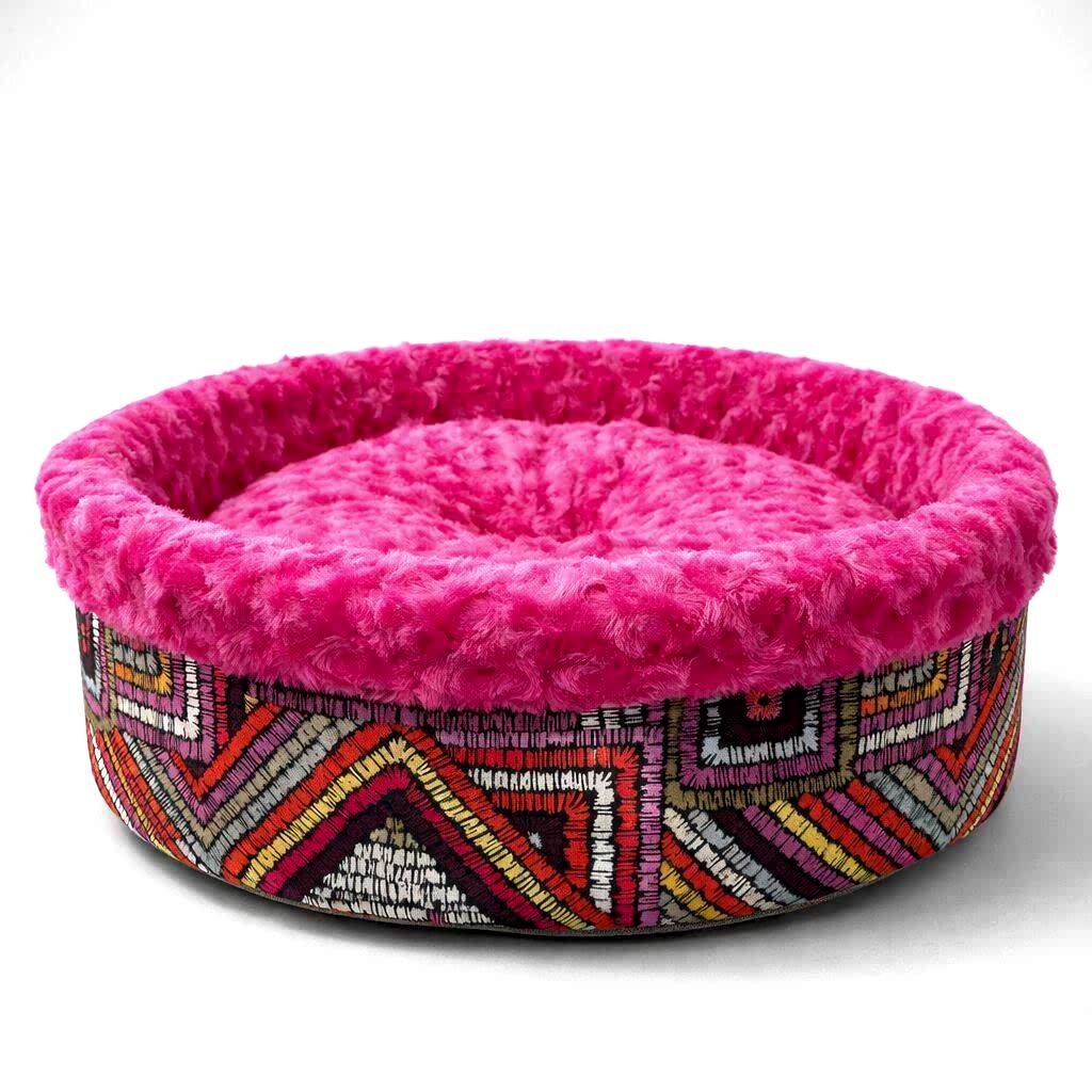 SPECİEL PELUŞ SİMİT YATAK FUŞYA 50x50x15cm