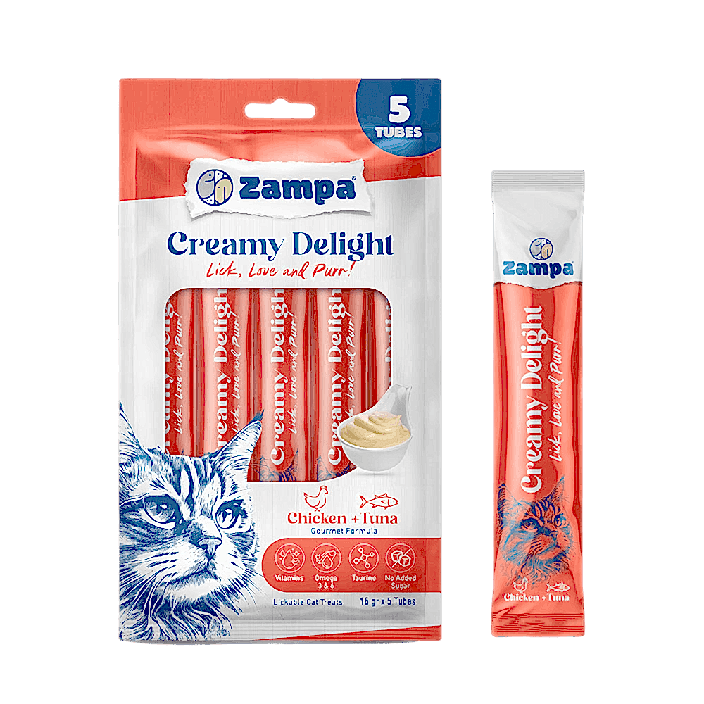  - ZAMPA CREAMY DELİGHT CHICKEN&TUNA 80GRX12AD
