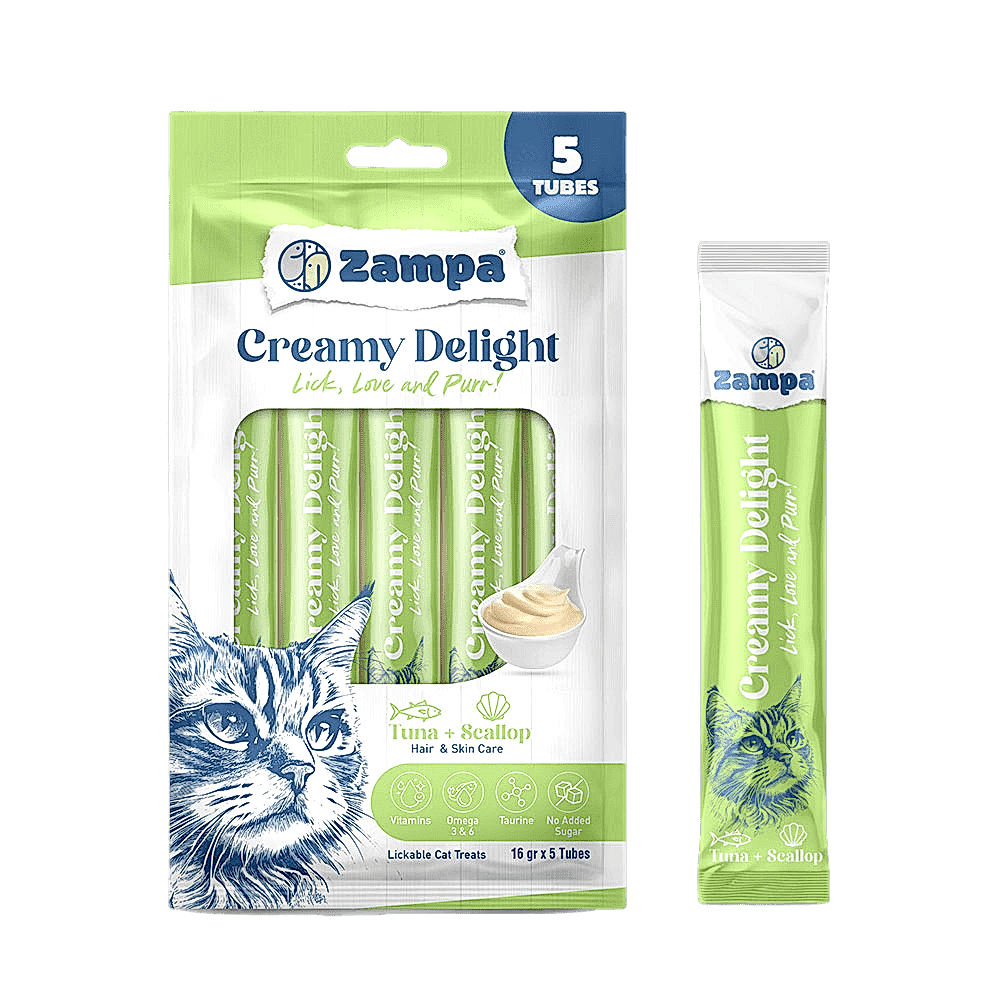 - ZAMPA CREAMY DELIGHT TUNA&SCALLOP 80GRX12AD
