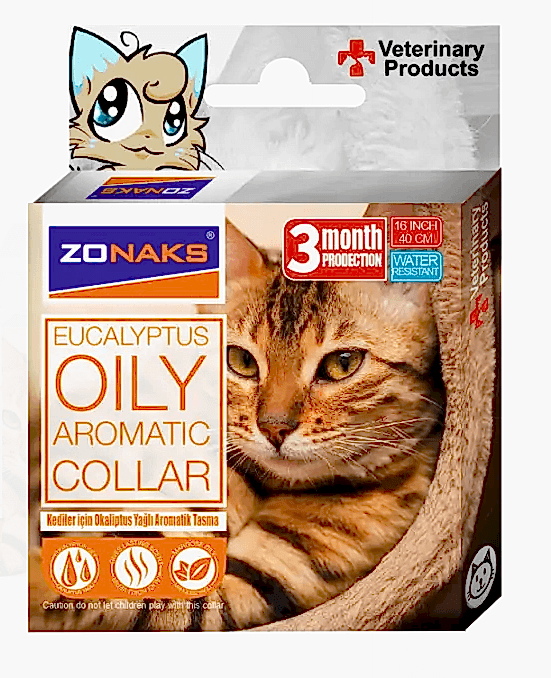 PETPRETTY - ZONAKS KEDİLER İÇİN OKALİPTUS YAĞLI AROMATİK TASMA